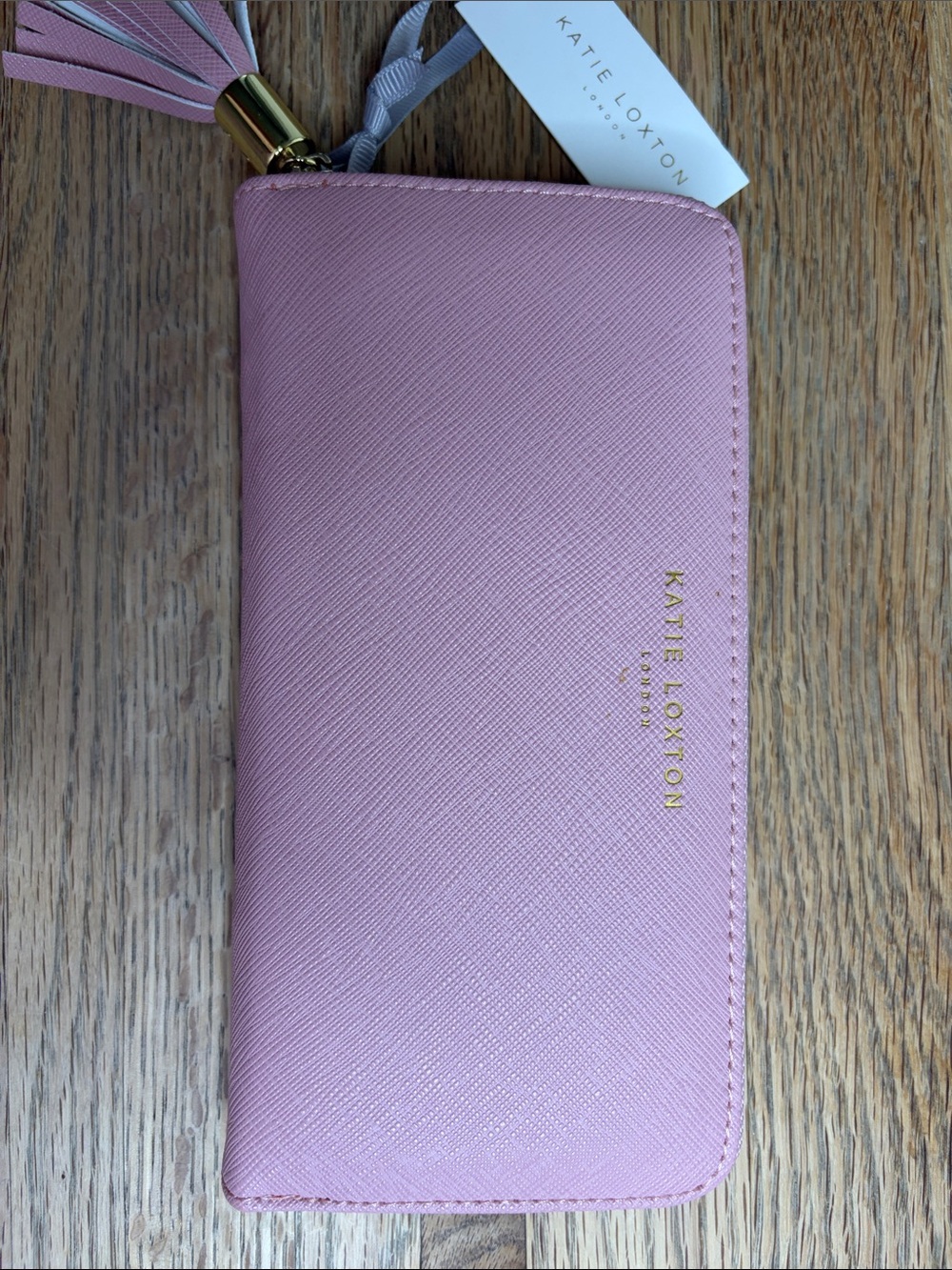 Katie Loxton Pink Zip-Around Wallet